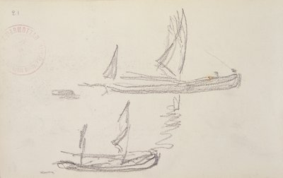 Study for London series, Boats on the Thames by Claude Monet